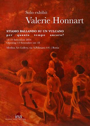 Solo exhibit di valérie honnart “stiamo ballando su un vulcano. per quanto tempo ancora?